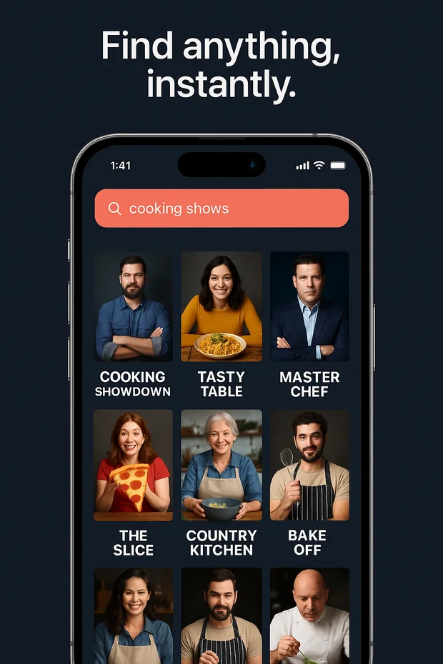 PeachTivi search screen